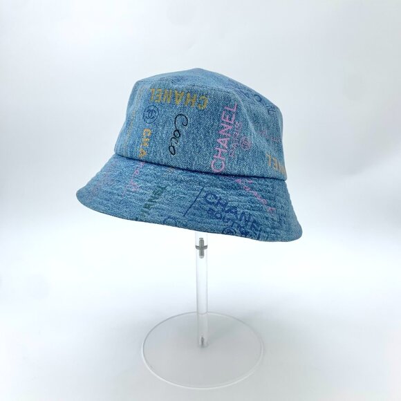 Chanel Blue Cotton Bucket Hat main image 4